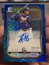Roldy Brito 2026 Bowman Mojo Blue Refractor Autograph 104/150 Auto #BMA-RB