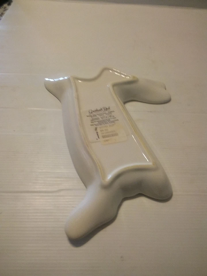 复活节兔子饰品盘珠宝盘白色粉红色花卉草原路 — 第 4/4 张图片