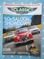 Classic and Sports Car Magazine November 2022 60s Saloons Bangers & Cash