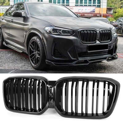 Nieren Grill Kühlergrill Doppelsteg für BMW X3 G01 X4 G02 ab 2021- LCI schwarz