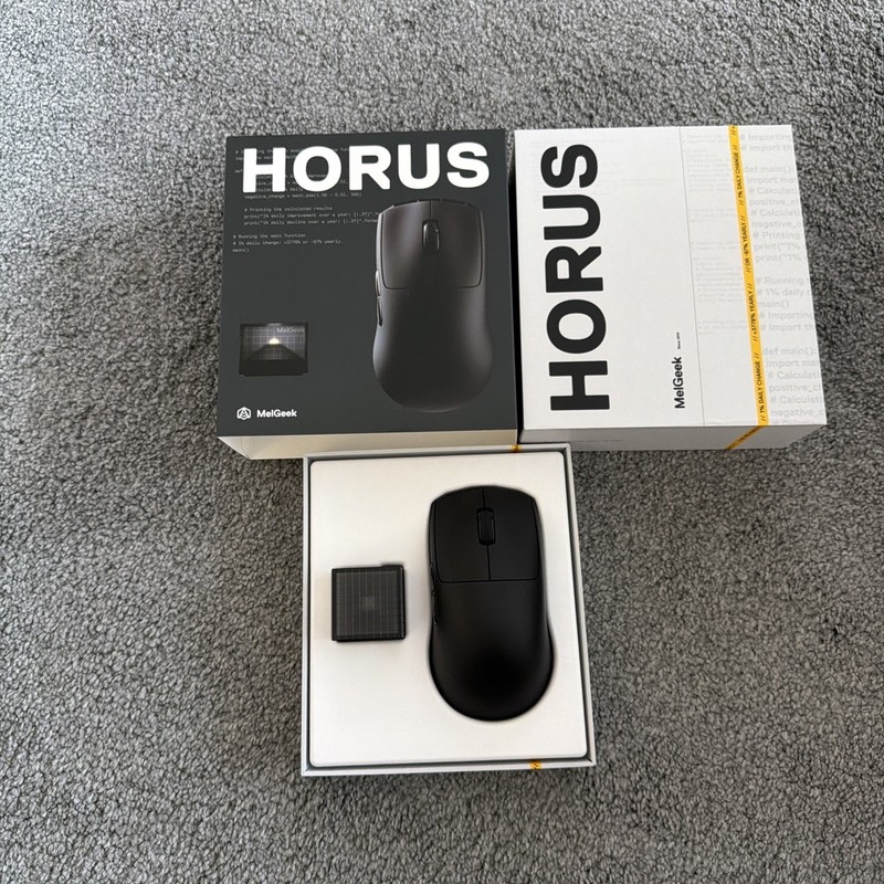 MelGeek Horus Lightweight Esports Gaming Mouse Wireless 49g Black