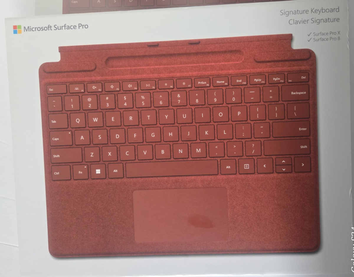 Spanish Layout Microsoft Surface Pro Poppy Signature Keyboard Red