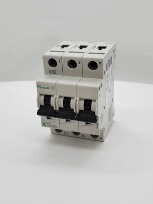 Moeller FAZ-C2/3 Miniature Circuit Breaker 2A 3P 277/480V DIN Rail Mount