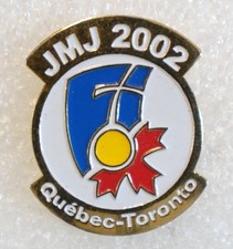 JMJ 2002 Québec-Toronto Pinback Button Religious Event