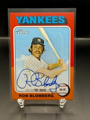 2024 Topps Heritage - Real One Autographs Ron Blomberg #ROA-RB (AU)