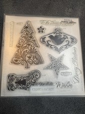Close To My Heart CC1015 Holiday Wishes Acrylix Stamp Set New Christmas Tree
