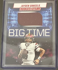 Panini 2025 Rookies & Stars Big Time Memorabilia Jayden Daniels Commanders #BT-…