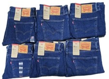 Levis 505 Mens Regular Fit Straight Leg Stonewash Blue Jeans All Sizes