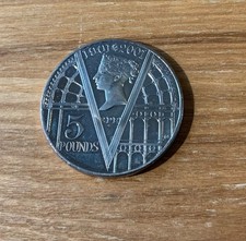 United Kingdom 2001 &pound;5 Five Pounds Victoria Centenary Crown Coin