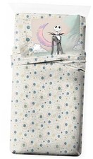 Sheet Set with Fitted, Flat 3 Piece Twin Beige - Nightmare Before Christmas