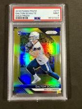 2018 Panini Prizm DALTON SCHULTZ Gold Prizm Rookie Card RC /10 PSA 9 MINT #277. rookie card picture