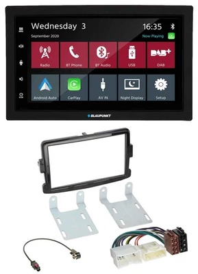 Blaupunkt DAB Bluetooth USB MP3 2DIN Autoradio für Dacia Sandero Renault Traffic - Bild 1 von 4