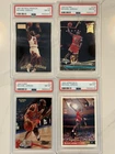 Michael Jordan PSA 8 Card Lot Of 4