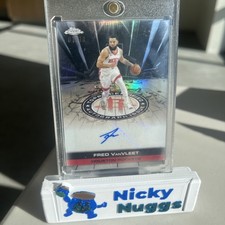 2025-26 Topps Chrome Fred VanVleet 1/10 Black Refractor Auto Houston Rockets