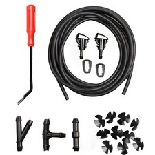 Windshield Washer Nozzles Kit-Windshield Sprayer Nozzle for Chrysler Dodge ra...