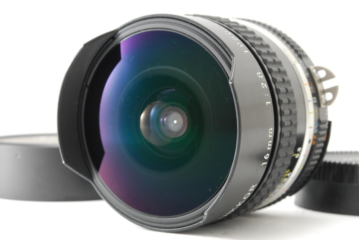 Nikon Ai-s Fisheye NIKKOR 16mm f/2.8 Camera Lens From JAPAN