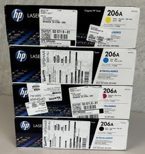 Set 4 HP Genuine 206A CMYK Toner W2110A W2111A W2112A W2113A OEM Original M255