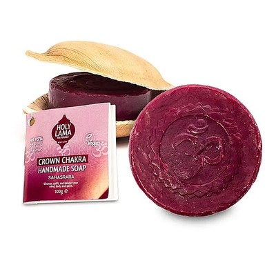 Yogi Holy Lama Seife 7. CHAKRA Blatt Palme Sahasrara Handmade Soap