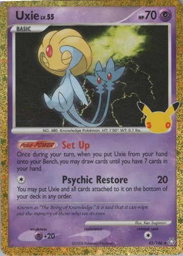 Uxie Holo Classic Collection ME: 30th Celebration Classic Collection 43/146 NM