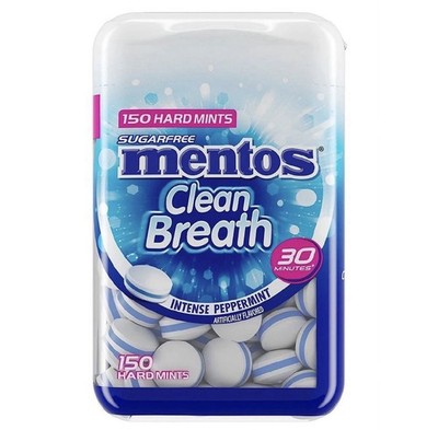 Mentos Sugar Free Hard Mints, Intense Peppermint, 150 mints
