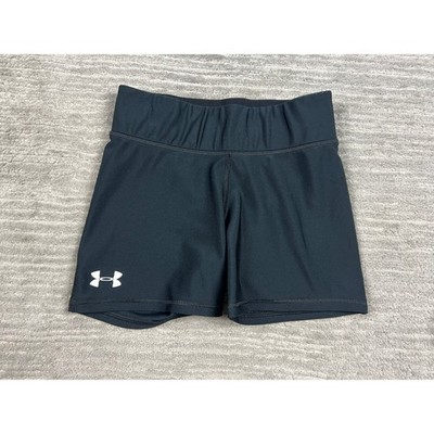 Under Armour Shorts Youth Medium Black HeatGear Fitted Compression Athletic 3.5''