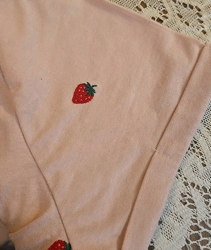 Vintage America Damen Kurzarm bestickt T-Shirt lockere Passform - Small neu mit Etikett - Bild 8 von 8