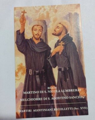 Beati Martino di S. Nicola Lumbreras e Melchiorre di S. Agostino Sanchez santino