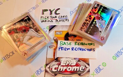 2022 Topps Chrome PYC Pick Chrome Prizm Refractor Soto Freeman Bohm Cole Cruz RC