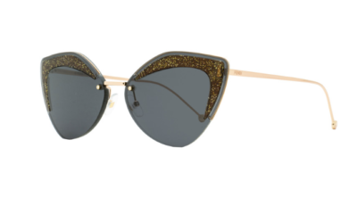 FENDI FF0355/S KB7 66 Gold / Gray Sunglasses FF 0355 KB7  display picture 1
