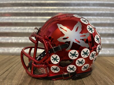 Ohio State Buckeyes Chrome Speed Mini Helmet