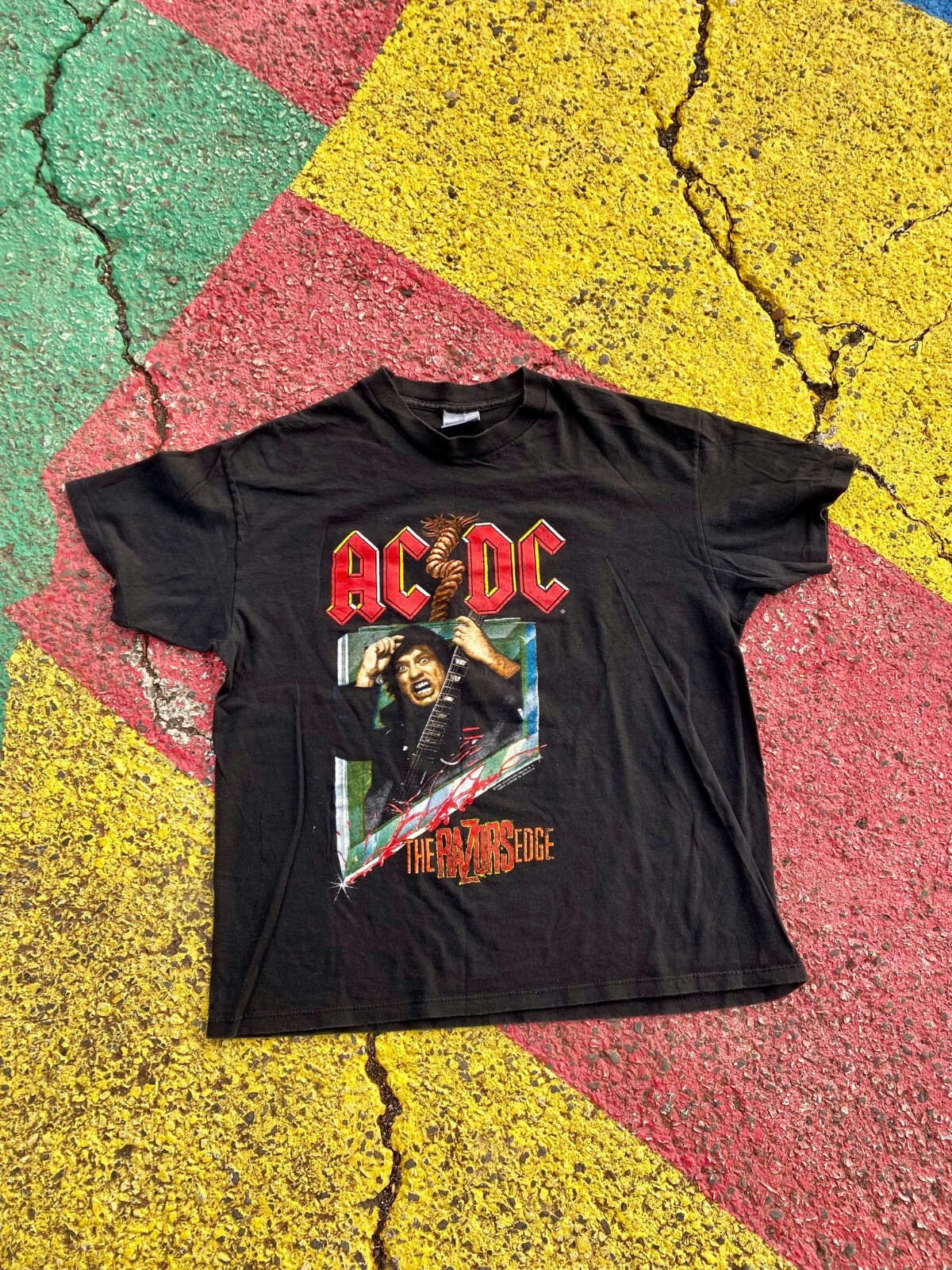 VTG 1990 ACDC The Razor's Edge AC/DC Concert Tour Gra… - Gem