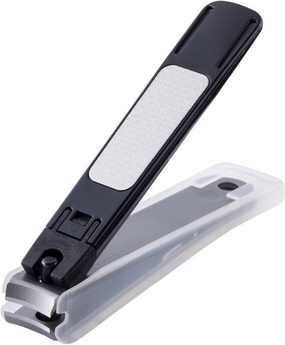 KAI 000KE0101 Finger Toe Nail Clipper Nail Cutter Black Type001M Made in Japan - Picture 5 of 7
