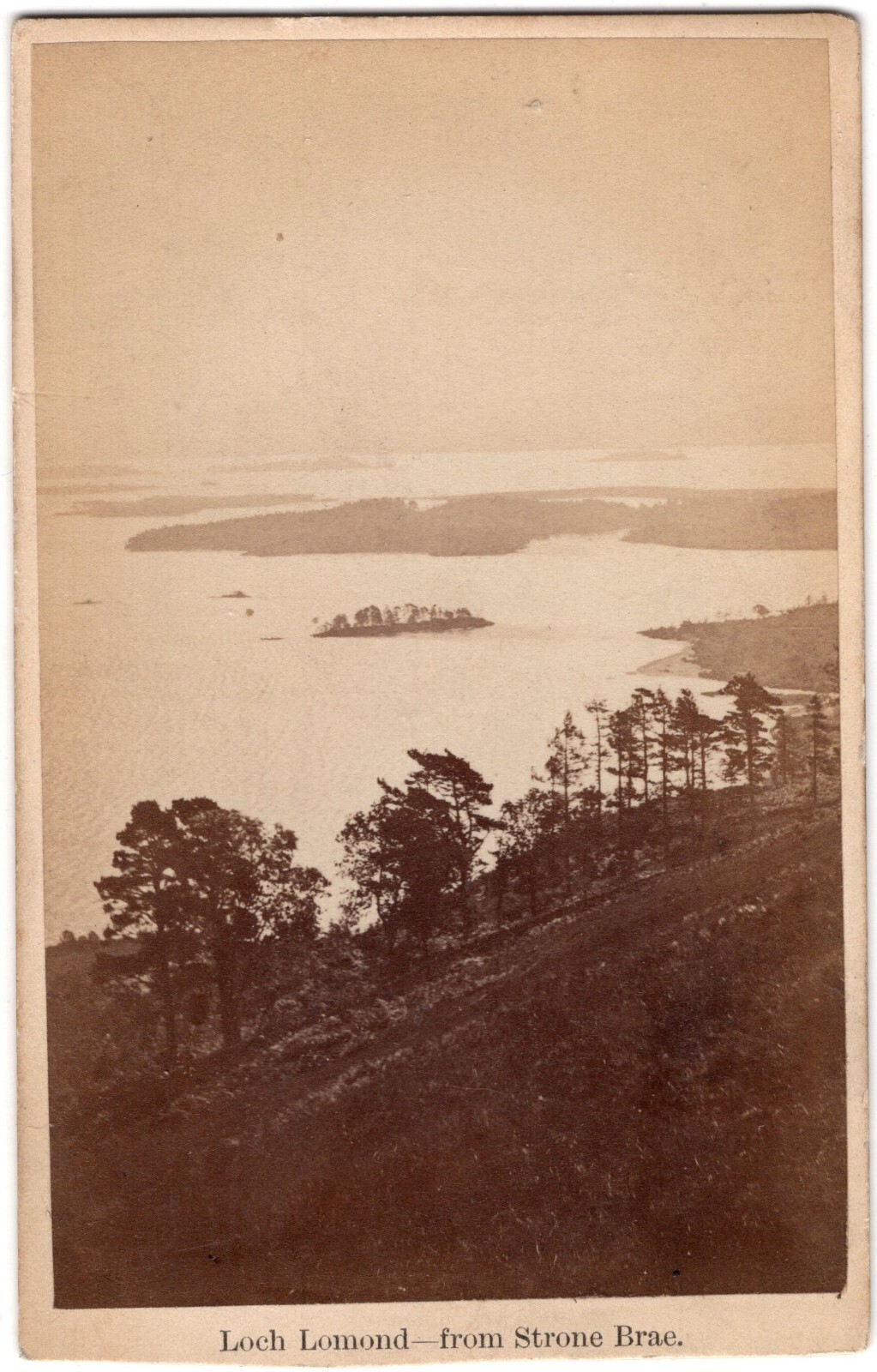 CIRCA 1860s CDV LOCH LOMOND G.W. WILSON & CO. HISTORICAL