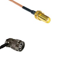 RG316 SMA Female Long to RP-TNC Male Angle RF Cable Rapid-SHIP LOT