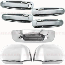 For 2002-2008 Dodge Ram 1500 2500 Chrome Door Handle COVERS 1KH+Mirrors+Tailgate