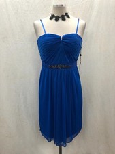 ADRIANNA PAPELL DRESS/ROYAL/SIZE 10/RETAIL$159/LENGTH 36"/LINED/NEW WITH TAG