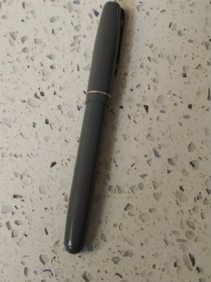 PLUMA ESTILOGRÁFICA WATERMAN W2 VINTAGE - GRIS ORO 14K MEDIANA W2B Foto 4 de 4