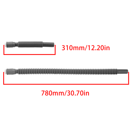 1 Set of Silver Stainless Steel Drain Board / Drip Tray W/ Plastic Outlet Pipe - Picture 3 of 18