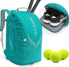 40L Tennis Backpack for Men Women, Large Pickleball Bag with Independent Shoe