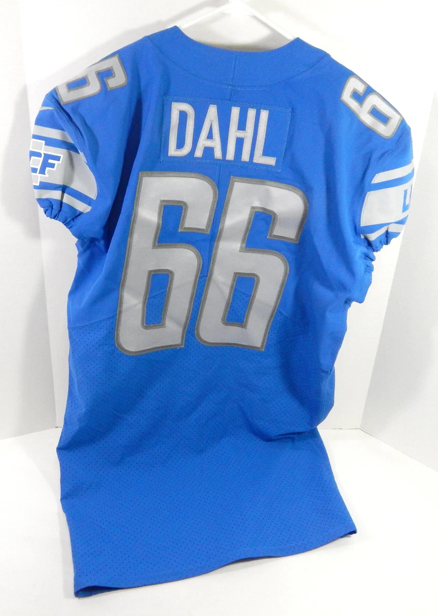 2017 Detroit Lions Joe Dahl 66 Game Issued Blue Jersey 46 DP63936