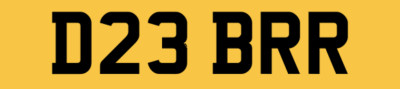 DEBORAH DEB DEBBY DEBS PRIVATE NUMBER PLATE DEBRA D23 BRR PERSONAL REGISTRATON