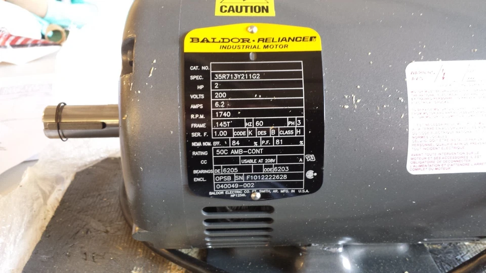Baldor Reliance Industrial Motor 211G2 - 1740 RPM/2 HP/3 Phase - Image 2 of 3