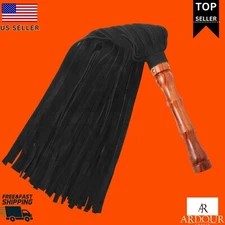 Genuine Cow Hide Thick Leather  Flogger 50 Tails Heavy & Thuddy impact Whip