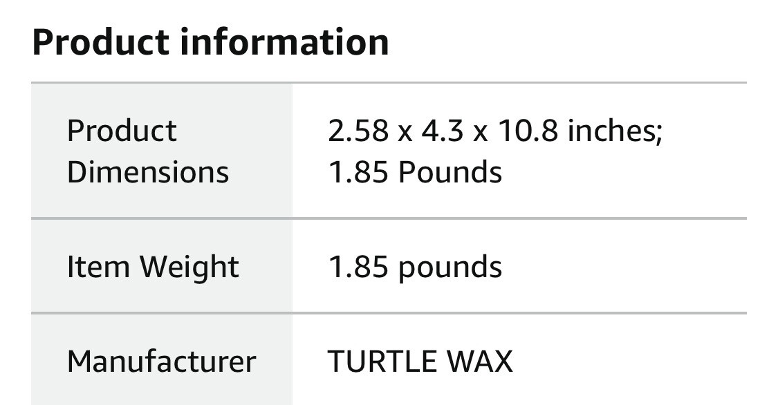 (2-Pk) Turtle Wax WAX & DRY 1-Step CARNAUBA INSTANT SHINE Water Dirt Repel SPRAY