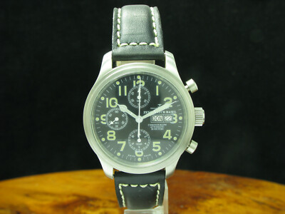 Zeno Watch Basel Nc Pilot Stainless Steel Automatic Men's Watch/Aviator / Ref