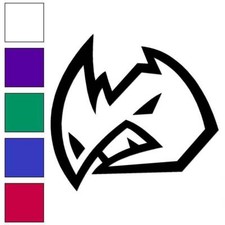 Rhino Head Outline, Vinyl Decal Sticker, Multiple Colors  Sizes 6755