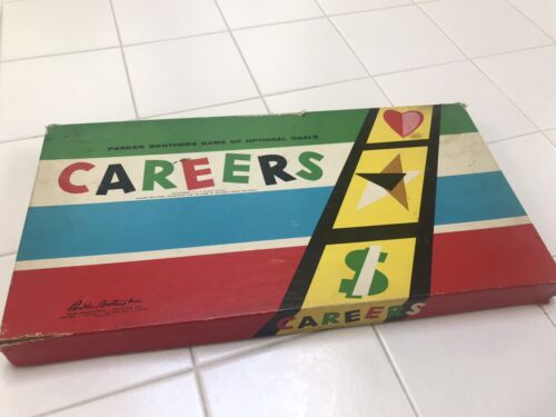 Vintage CAREERS 1955 Parker Brothers Board Game Complete - Picture 1 of 10