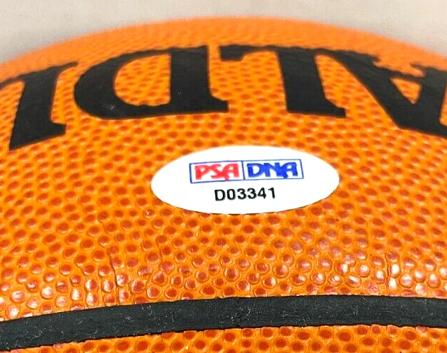 Olajuwon/Drexler/Barkley Signed Official Game Basketball PSA/DNA HOF D03341 - Image 4 of 4