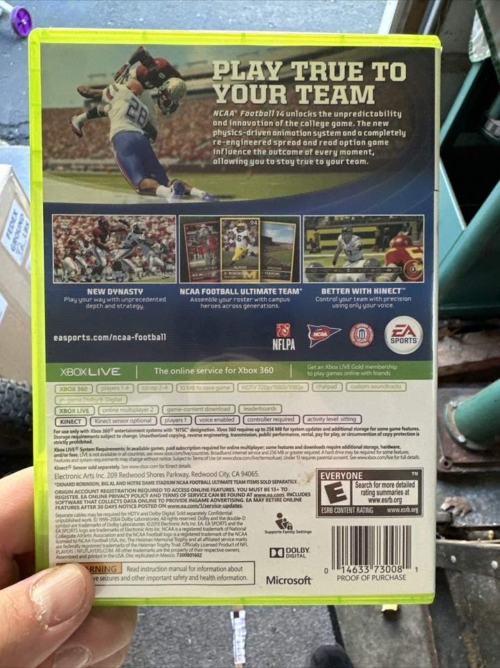 🏈NCAA Football 2014 Xbox 360 EA Sports Tested Last NCAA Game Made