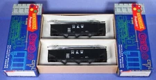 Lot 2 Roundhouse HO Scale Norfolk &Western 3-Bay Rib Side Hopper Car Kits 1490
